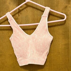 581. Zenana Ribbed V-Neck Crop Tank Top